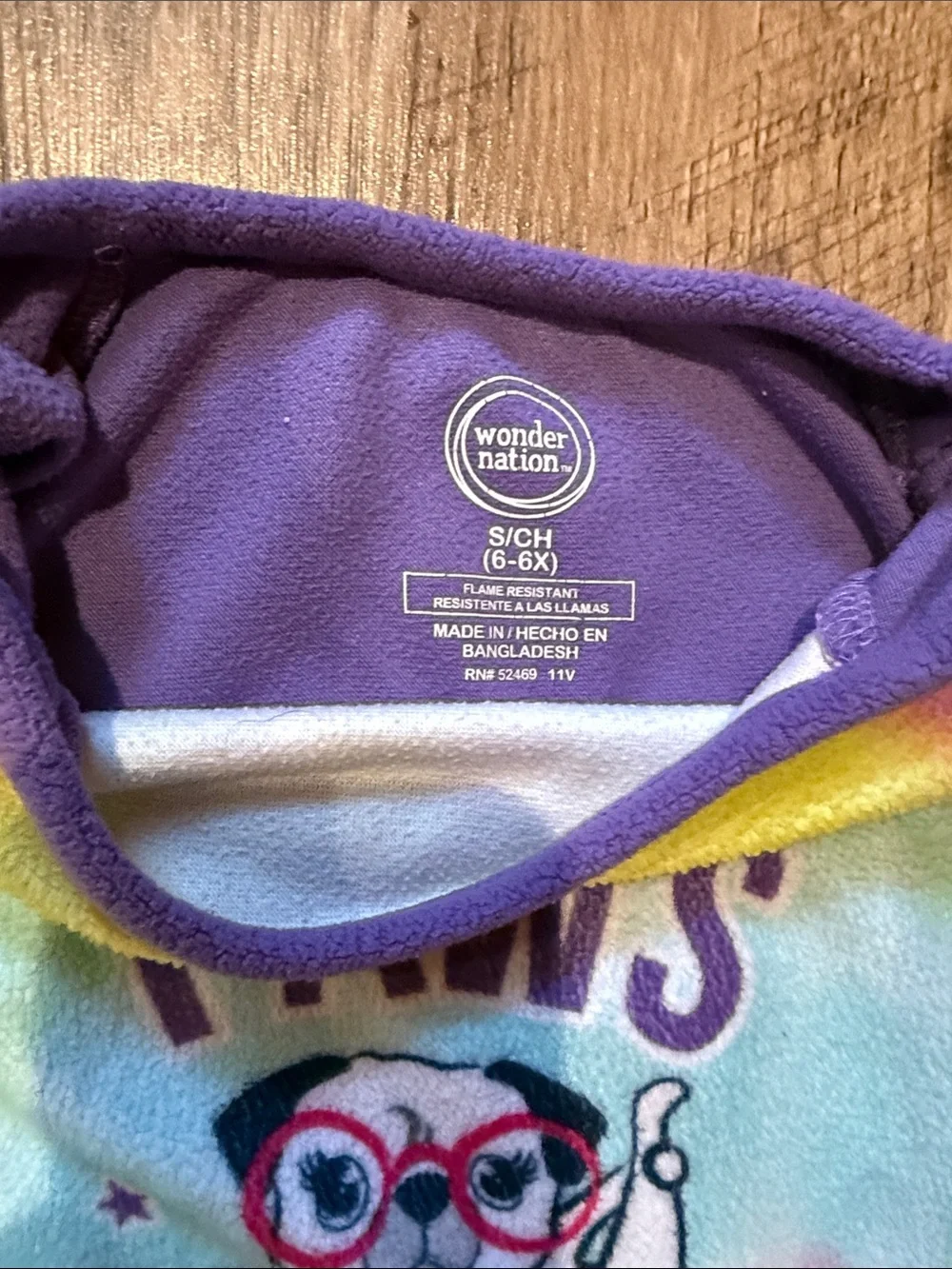 Girls Purple and Pink Graphic Pajama Nightgown 3 Pack - Size 6